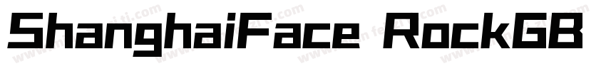 ShanghaiFace RockGB Flash Black字体转换